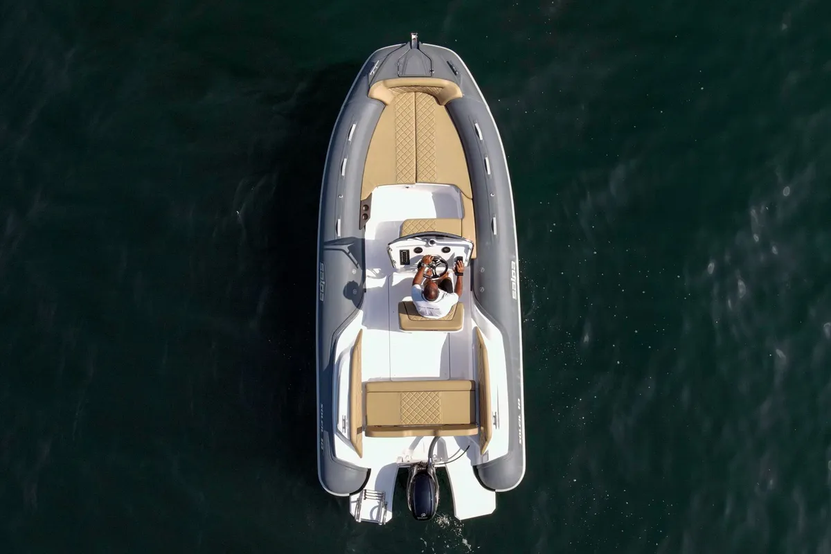 Exterior view of Salpa, a Salpa Soleil 18 motorboat at Grad Vodice, Croatia