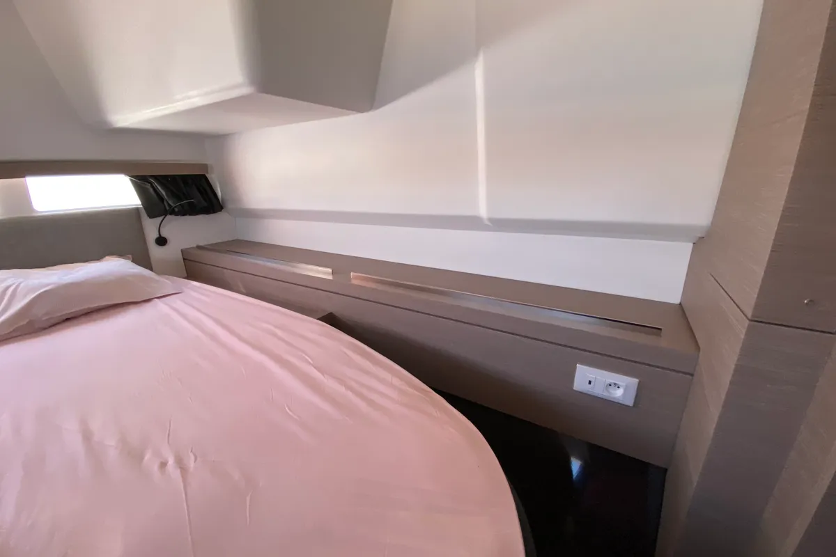 Cabin on Foutaine Pajot Isla 40, a Fountaine Pajot Isla 40 catamaran at Portimão, Portugal