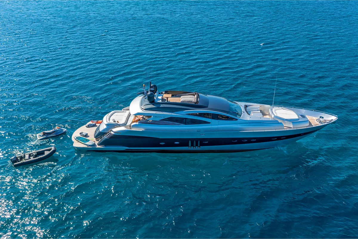 One, a Gulet Motoryacht motorboat at 3rd Marina Glyfada, Greece