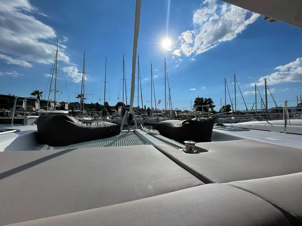 Deck of Fratelli, a Lagoon 40 catamaran at Volos Municipality, Greece