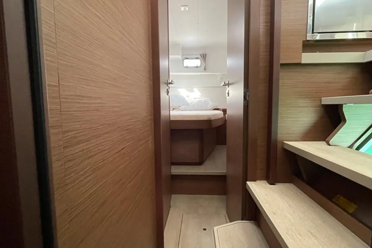 Cabin on Fratelli, a Lagoon 40 catamaran at Volos Municipality, Greece