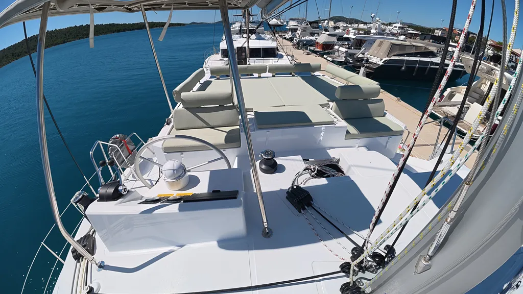 Green Octopus 33, a Bali Catspace OW catamaran at Pirovac, Croatia