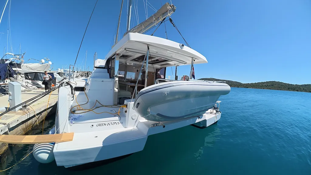 Green Octopus 33, a Bali Catspace OW catamaran at Pirovac, Croatia