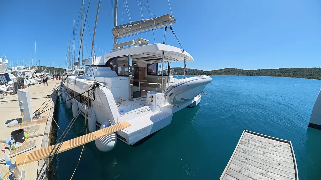 Green Octopus 33, a Bali Catspace OW catamaran at Pirovac, Croatia