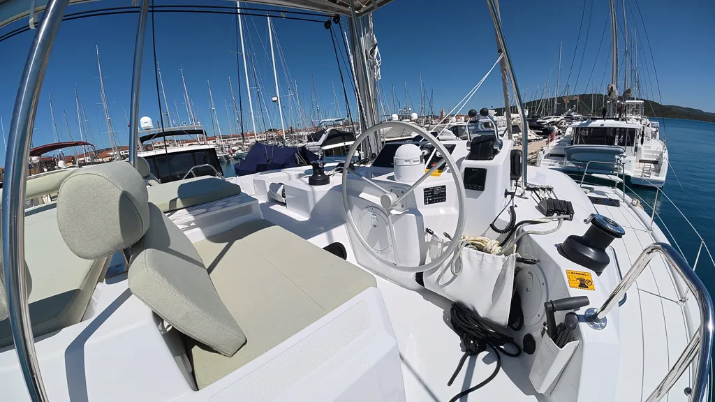 Green Octopus 33, a Bali Catspace OW catamaran at Pirovac, Croatia