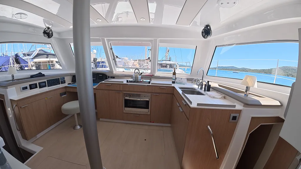 Green Octopus 33, a Bali Catspace OW catamaran at Pirovac, Croatia