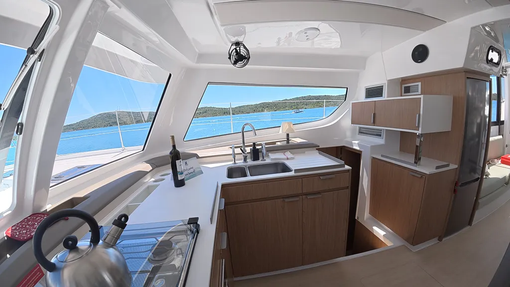 Green Octopus 33, a Bali Catspace OW catamaran at Pirovac, Croatia