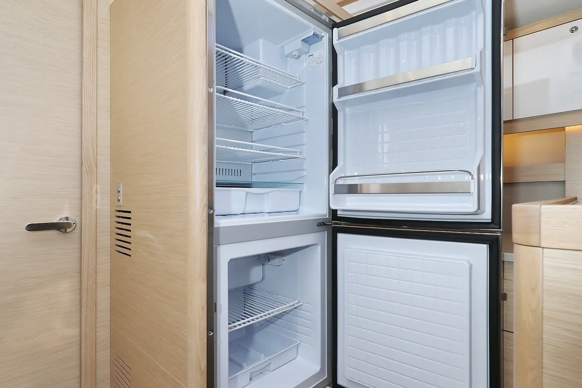 Galley of Blue Therapy, a Dufour 530 sailboat at Grad Biograd na Moru, Croatia