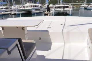 Deck of Still Wandering, a Bali 4.6 catamaran at Road Town, British Virgin Islands
