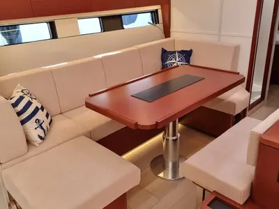 Salon of Fibi, a Hanse 460 sailboat at Grad Pula, Croatia