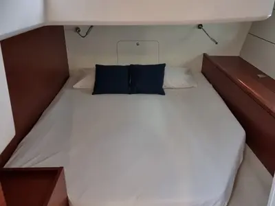 Cabin on Fibi, a Hanse 460 sailboat at Grad Pula, Croatia