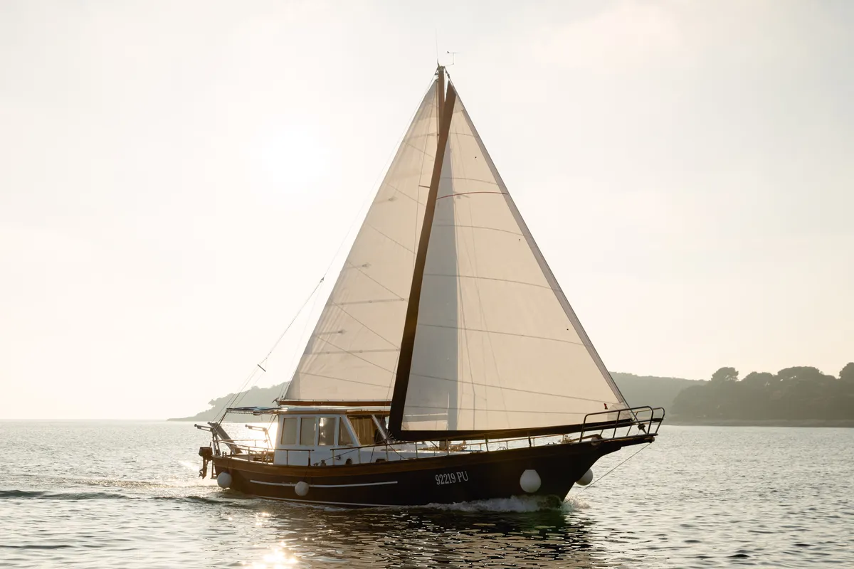 Exterior view of Calypsa, a Gulet Sail boat sailboat at Grad Rovinj, Croatia