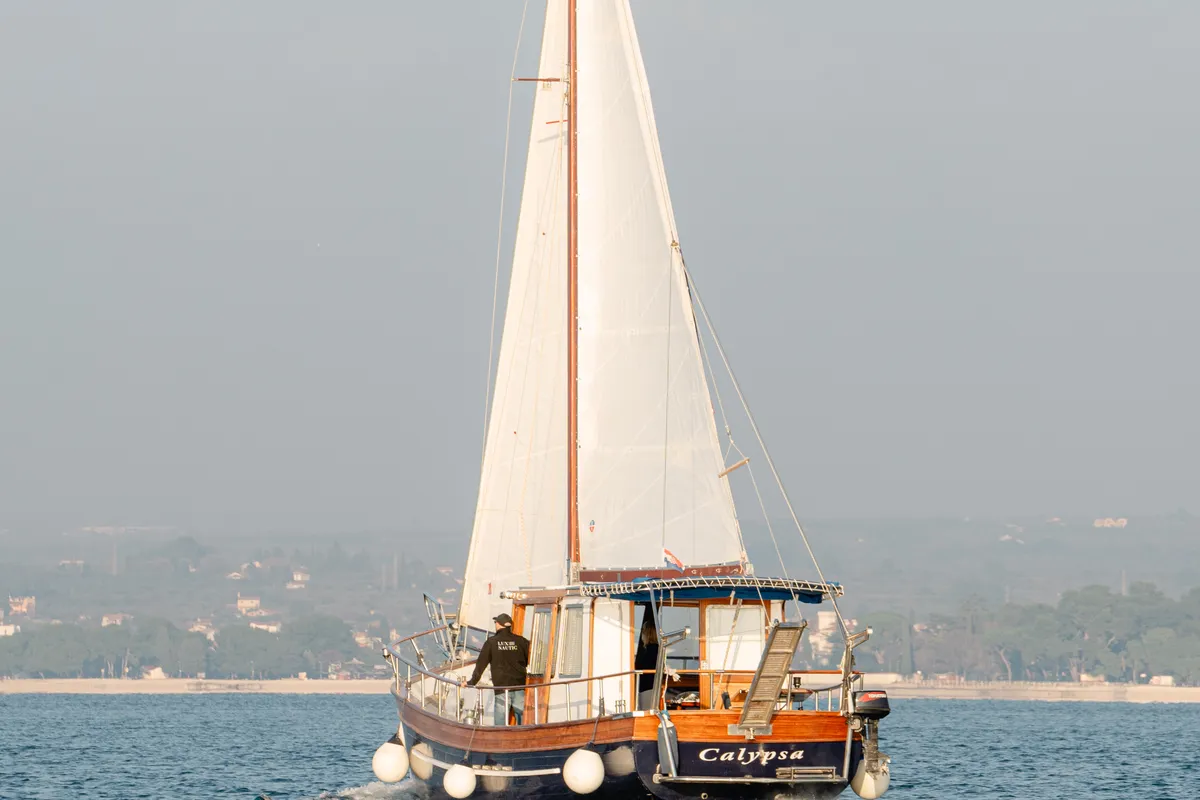 Exterior view of Calypsa, a Gulet Sail boat sailboat at Grad Rovinj, Croatia