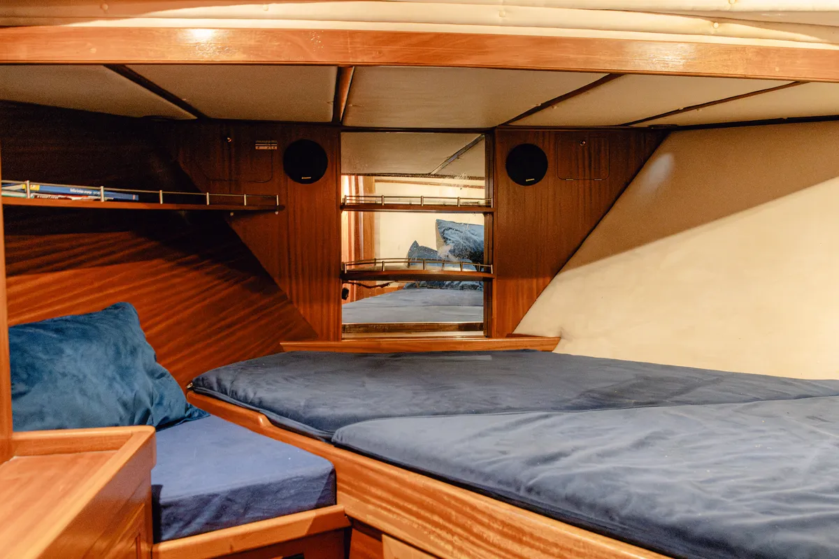Cabin on Calypsa, a Gulet Sail boat sailboat at Grad Rovinj, Croatia