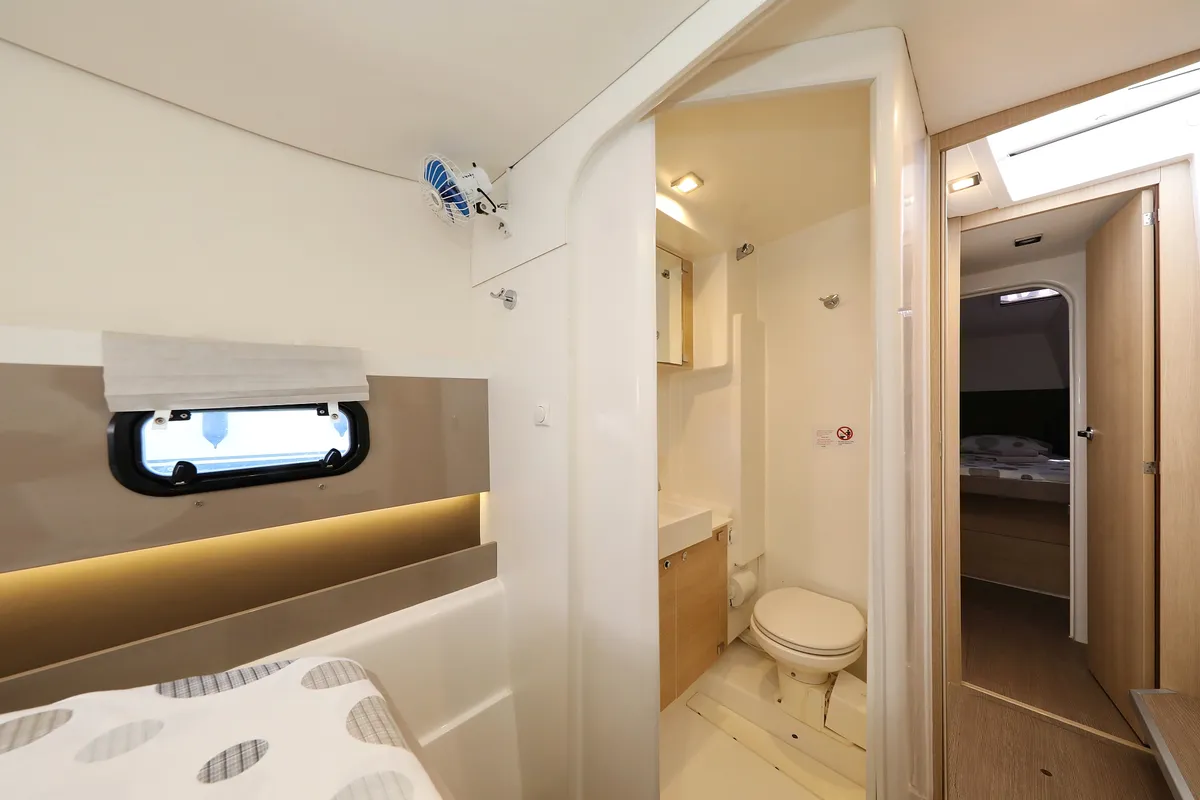 Cabin on Wendy, a Bali 4.1 catamaran at Grad Biograd na Moru, Croatia