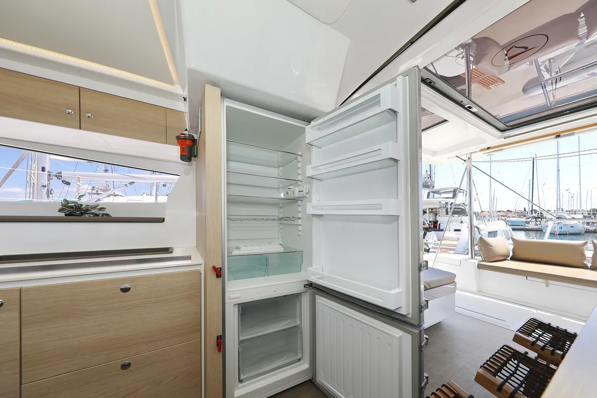 Head on Wendy, a Bali 4.1 catamaran at Grad Biograd na Moru, Croatia