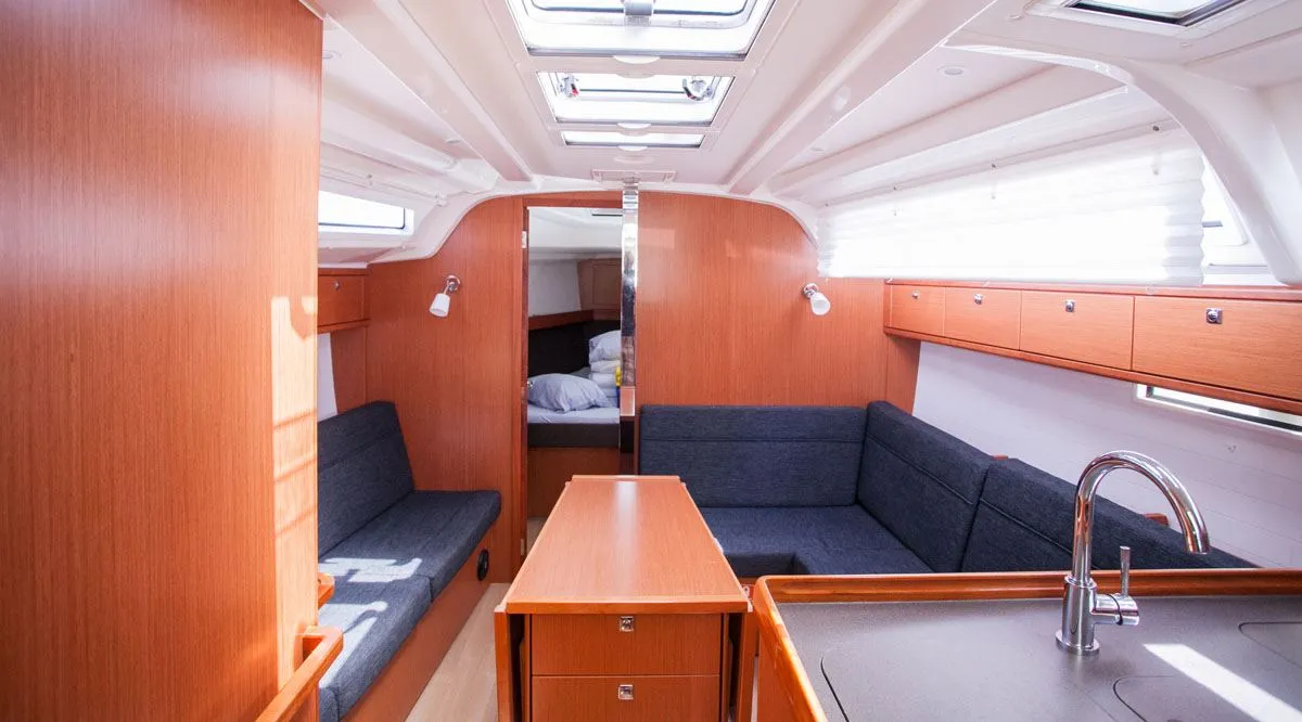 Salon of Nancy, a Bavaria Cruiser 37 sailboat at Dubrovnik, Croatia