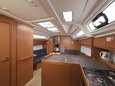 Galley of Nancy, a Bavaria Cruiser 37 sailboat at Dubrovnik, Croatia