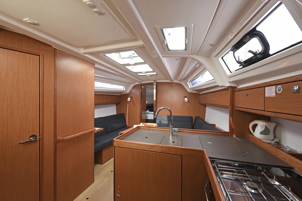 Galley of Nancy, a Bavaria Cruiser 37 sailboat at Dubrovnik, Croatia