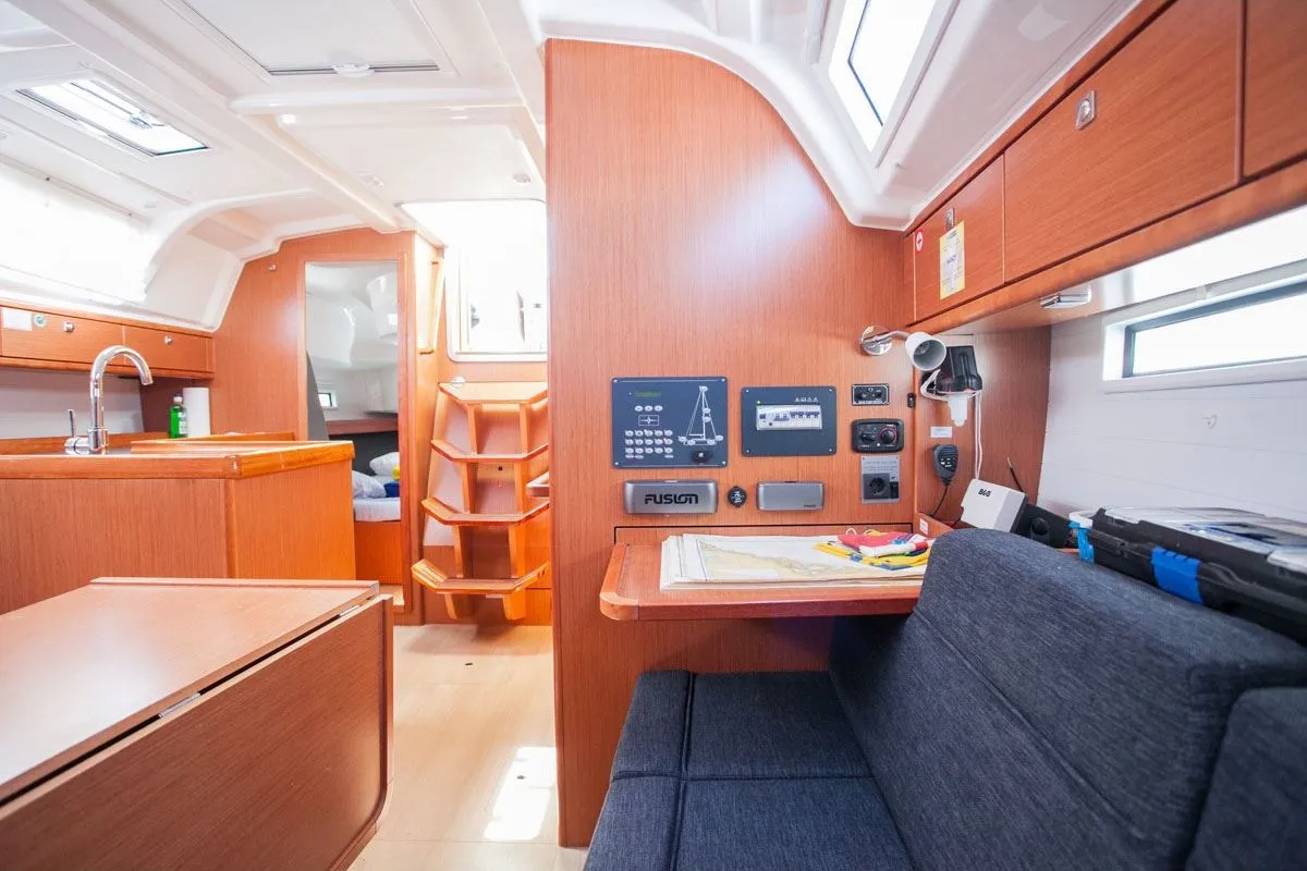 Salon of Nancy, a Bavaria Cruiser 37 sailboat at Dubrovnik, Croatia