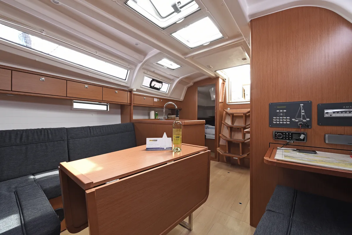 Salon of Nancy, a Bavaria Cruiser 37 sailboat at Dubrovnik, Croatia
