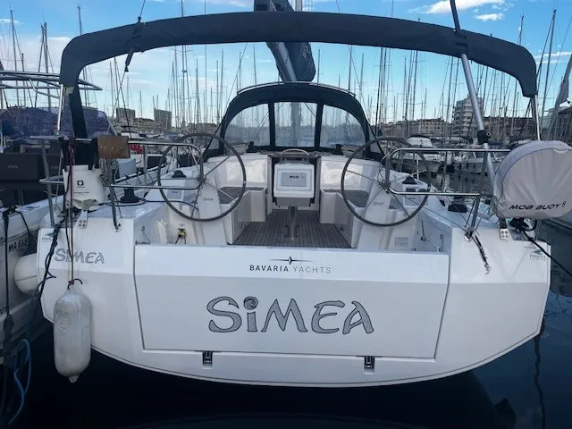 Simea, a Bavaria C38 sailboat at Marseille, France