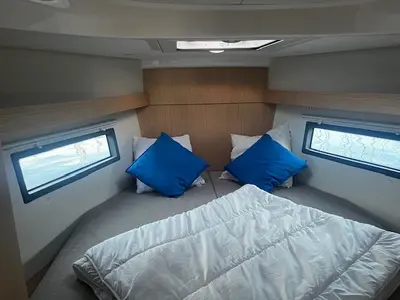Cabin on Simea, a Bavaria C38 sailboat at Marseille, France