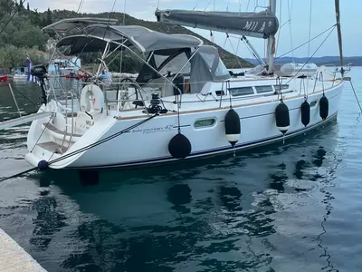 Mila, a Jeanneau Sun Odyssey 42 i sailboat at Volos, Greece