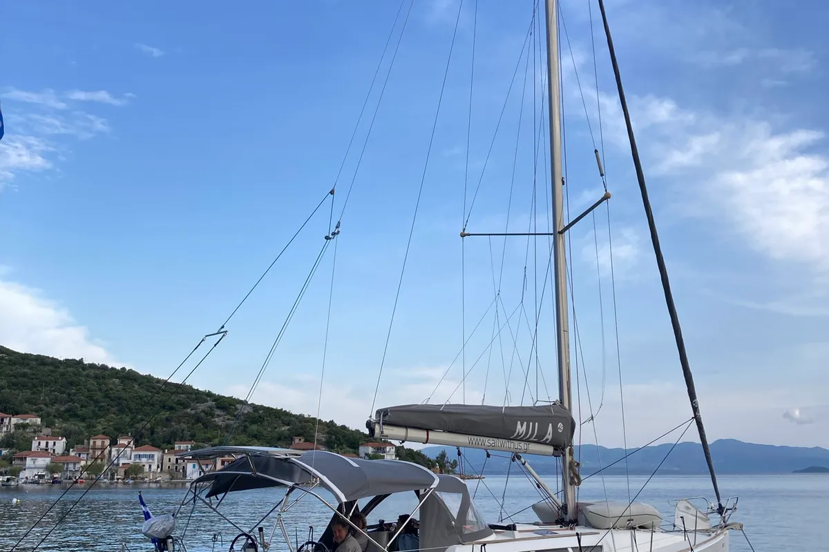 Mila, a Jeanneau Sun Odyssey 42 i sailboat at Volos, Greece