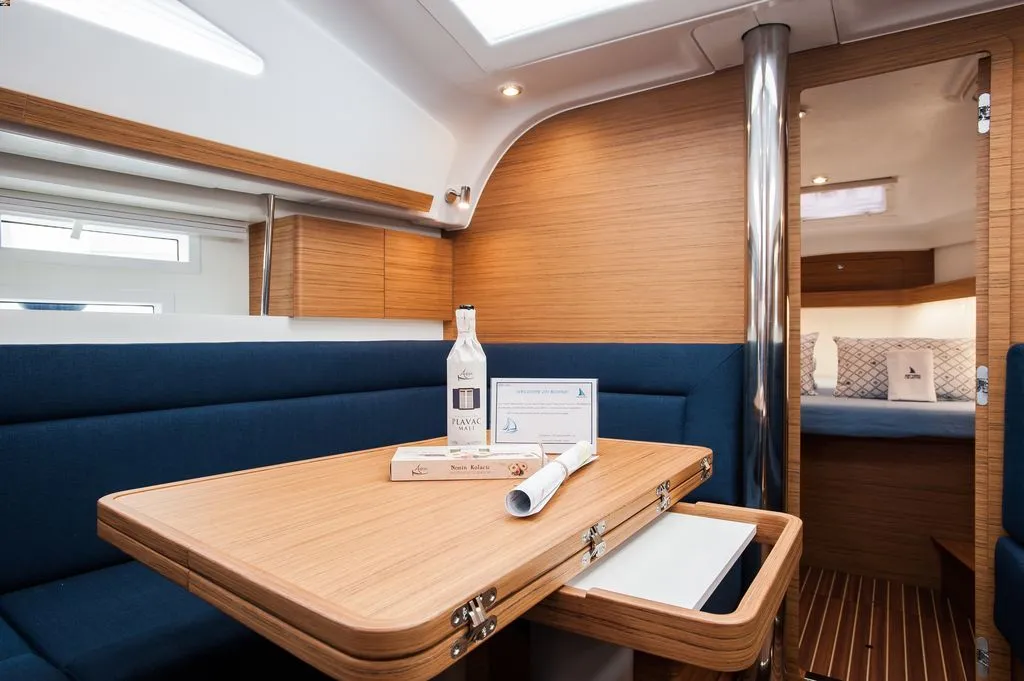 Salon of Fortiss, a Elan Impression 40 sailboat at Zadar, Croatia