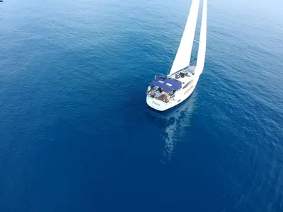 Galley of Fortiss, a Elan Impression 40 sailboat at Zadar, Croatia