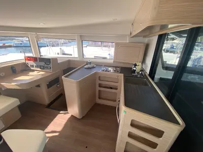 Galley of Copernicus, a Lagoon 42 catamaran at St. George's, Grenada