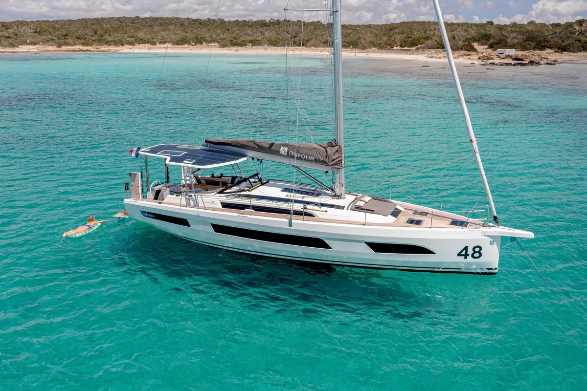 Tranquila, a Dufour 48 sailboat at Athens, Greece