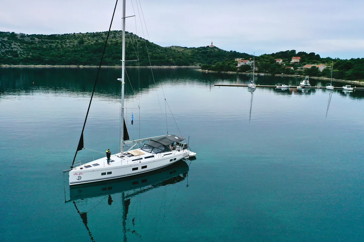 Mila Felice, a Hanse 548 sailboat at Seget Donji, Croatia