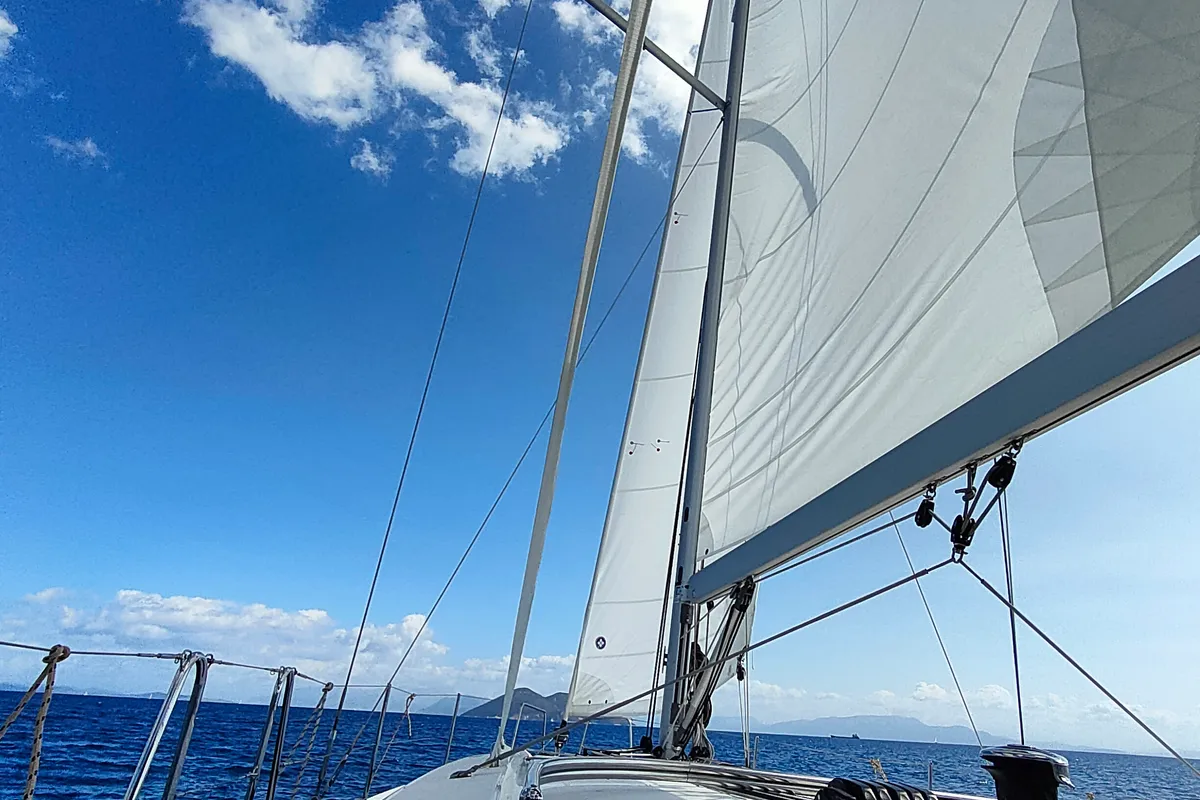 Deck of My Way, a Beneteau Oceanis 40.1 sailboat at Municipal Unit of Lefkada, Greece