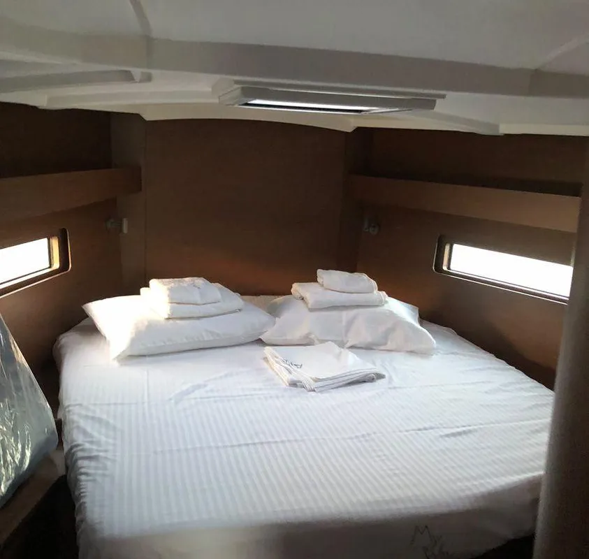 Cabin on My Way, a Beneteau Oceanis 40.1 sailboat at Municipal Unit of Lefkada, Greece