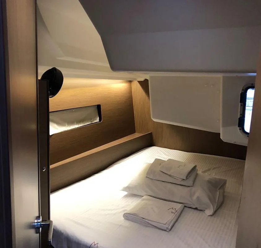 Cabin on My Way, a Beneteau Oceanis 40.1 sailboat at Municipal Unit of Lefkada, Greece