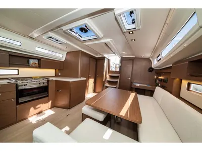Salon of My Way, a Beneteau Oceanis 40.1 sailboat at Municipal Unit of Lefkada, Greece