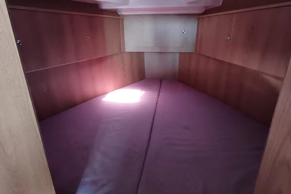 Cabin on Šolta, a Nikhen Aquasun 34 Sedan LP motor yacht at Seget Donji, Croatia