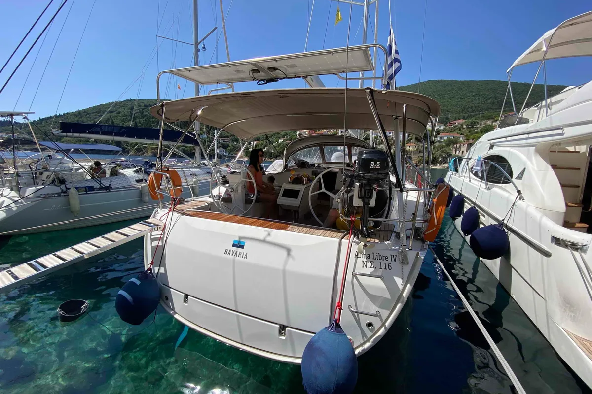 ALMA LIBRE IV, a Bavaria Cruiser 46 sailboat at Municipal Unit of Lefkada, Greece
