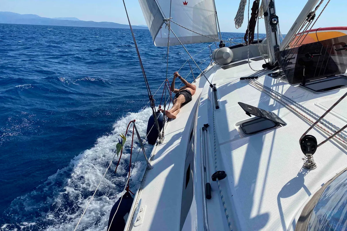 ALMA LIBRE IV, a Bavaria Cruiser 46 sailboat at Municipal Unit of Lefkada, Greece