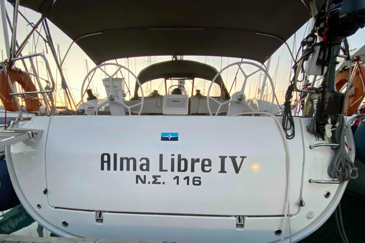 ALMA LIBRE IV, a Bavaria Cruiser 46 sailboat at Municipal Unit of Lefkada, Greece