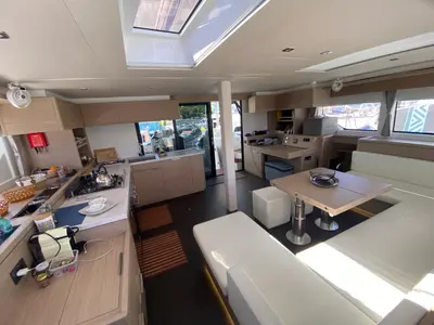 Galley of The Moon (MAR), a Lagoon 55 catamaran at Alameda, United States