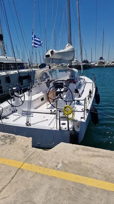 Tiamat, a Beneteau First 36 sailboat at Piraeus, Greece