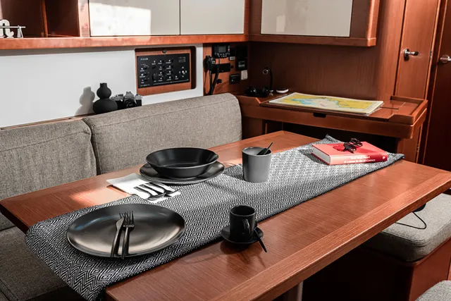 Salon of Diana, a Beneteau Oceanis 45 sailboat at Grad Šibenik, Croatia