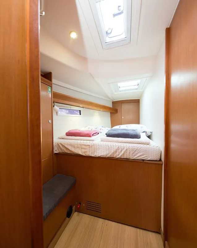 Cabin on Bavaria Cruiser 50, a sailboat at Fethiye, Turkey