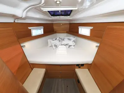 Cabin on Ianira, a Elan Impression 45.1 sailboat at Biograd na Moru, Croatia