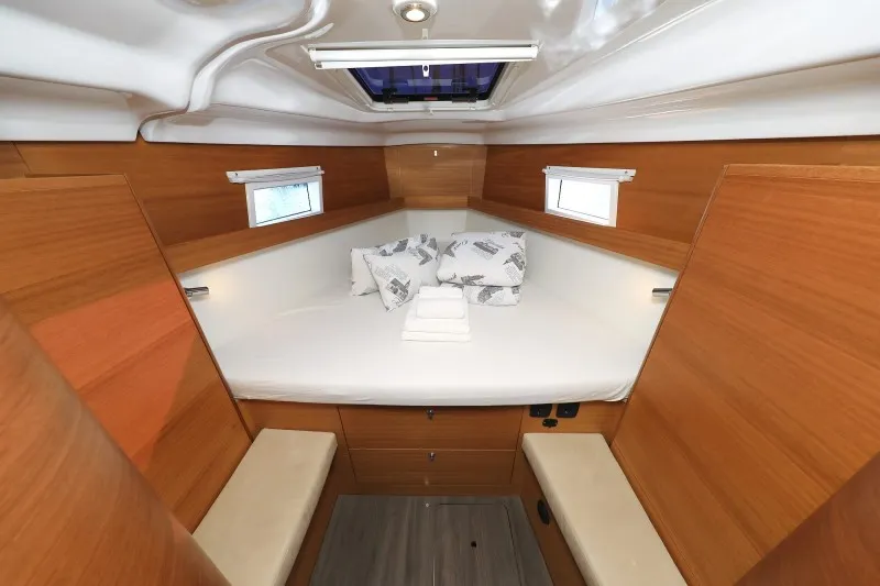 Cabin on Ianira, a Elan Impression 45.1 sailboat at Biograd na Moru, Croatia