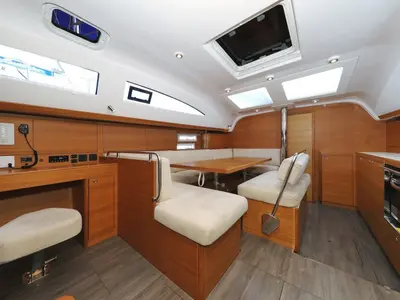 Salon of Ianira, a Elan Impression 45.1 sailboat at Biograd na Moru, Croatia