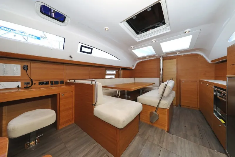 Salon of Ianira, a Elan Impression 45.1 sailboat at Biograd na Moru, Croatia